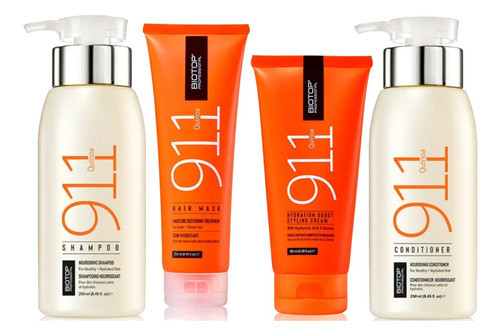 Shampoo + Enjuague + Mascara + Crema De Peinado 911 Biotop 0