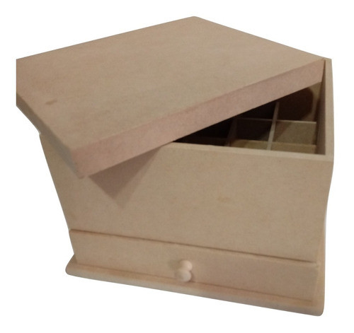 Porta Esmaltes Caja  Fibrofacil Para Pintar Morema Trece 0