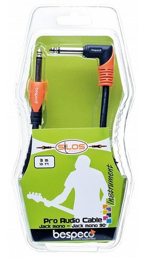 Cable De Instrumentos Bespeco Slpj300 Plug Recto Angular 3m 0