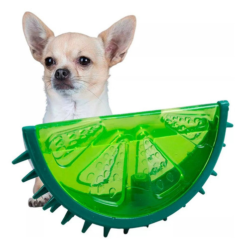 Juguete Mordillo Pinchos Mascotas Lima Frutal Perro Chifle 0
