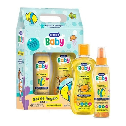 Combo Baby Colonia 125ml + Shampoo 200ml Algabo 0