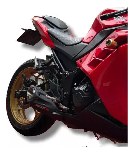 Escape Deportivo Mexx Kawasaki Ninja 300r Acero #03 Mk Motos 0