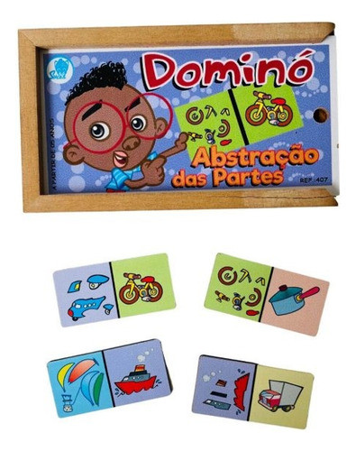 Dominó Abstração Das Partes Educativo Montessori 0