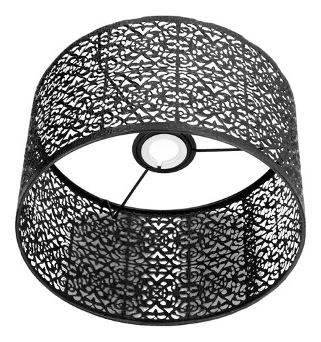 Tampa De Lâmpada De Metal Shade Hollow Out Shade E27 E14 Uni 0