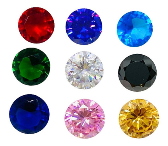 Piedra Cubic Zirconia  Para Engarzar Redondo 6.5 Mm 0