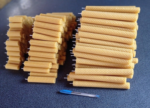 Vela De Miel De 20cm X 2 Opción Revendedores, 100 Unidades! 1