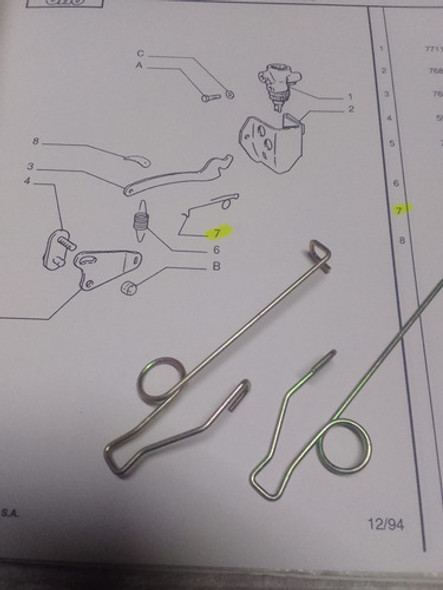 Resorte Leva Valv Compens Tras Para F Uno Duna Fiorino 85/13 0
