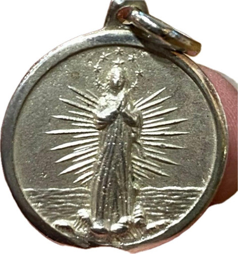 Colgante Medalla Plata Stella Maris Marinera Religiosa Luli 0