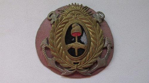 Antigua Insignia De Bronce De La Armada Argentina. Militar 0