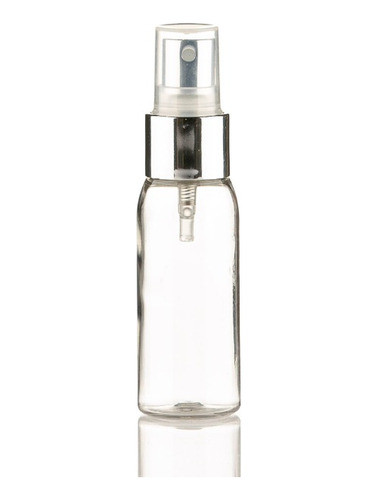 Pack 30ml 100u Envases Plasticos Niquelada Plata Atomizador 0