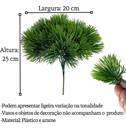 2 Plantas Artificiais Pick De Grama Para Decoração De Mesa 1