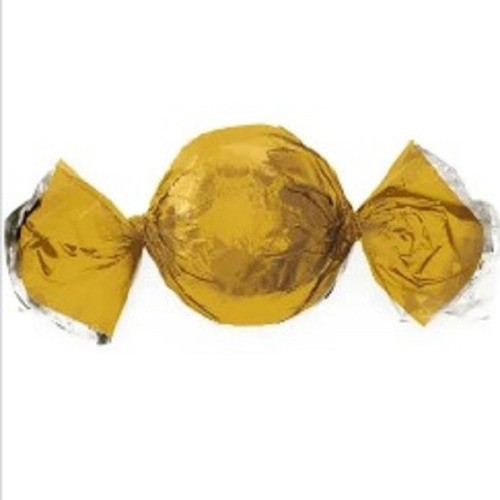 500 Embalagem Para Bombom E Trufa 15x16cm Lisa Dourado 1