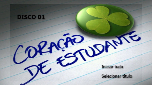 Dvd Novela Coração De Estudante Em Hd Com Menu Frete Grátis 1