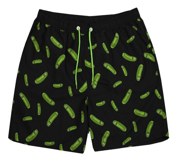Rick And Morty Swim Shorts Hombres Adultos Pickle Rick Swimm 0