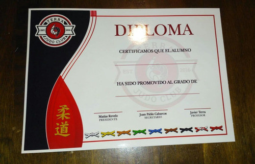 Diplomas - Certificados Personalizados Inst., Egresados X 2 0