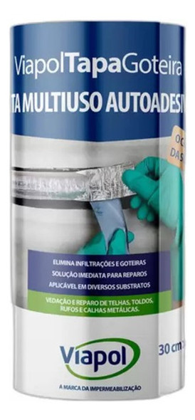 Fita Multiuso Tapa Goteira Viapol 30cmx10m 0