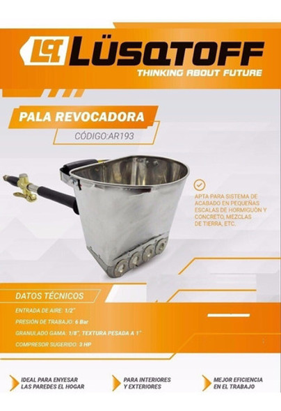 Pala Revocadora Pared Pistola Neumatica Lusqtoff Ar193 1 Pala Revocadora Pared Pistola Neumatica Lusqtoff Ar193 1
