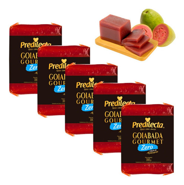 5 Goiabada Zero Açúcar Diet 300g Cada Deliciosa E Saborosa 1