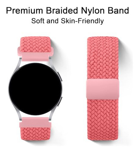 Malla Rosa Para Garmin Vivoactive 5/3 Y Venu 2 Plus/ Venu Sq 1