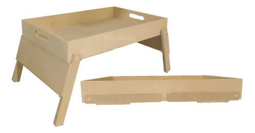 2 Bandejas Cajón Con Patas 26x42cm Fibrofácil -  Desayunos 0