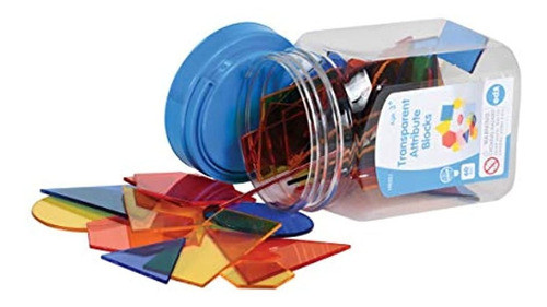 Edx Educación Bloques Transparentes De Adorno  Mini Tarro  C 1