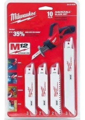 Set X 10 Cuchilla Hoja Sierra Sable Hackzall Milwaukee 0220 1