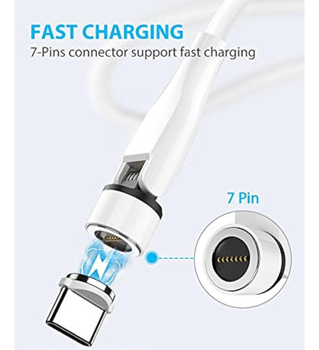 Cable Magnético De Carga Rápida Terasako, Paquete De 4 [3 Pi 1