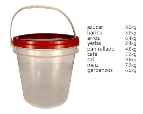 Balde De 8000 Cc / 8 Litros Con Tapa 1