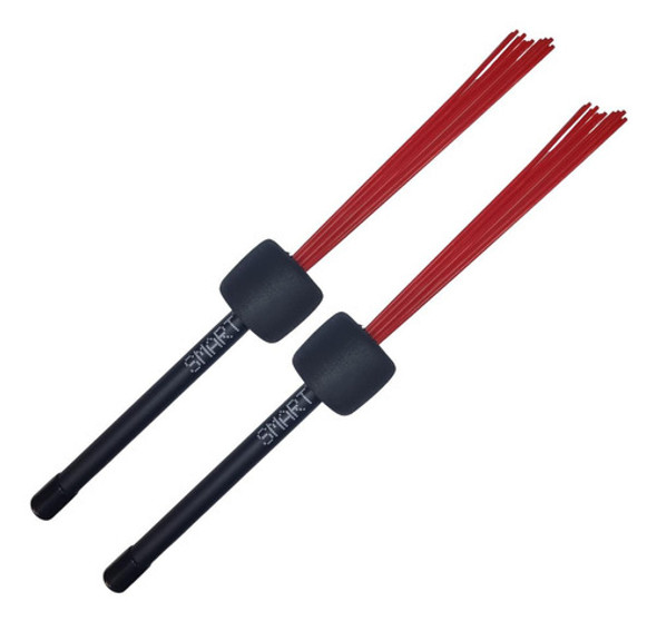 Par De Vassourinha Retrátil Nylon Bolinha Cajon Smart Sm010x 0