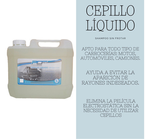 Shampoo Sin Frotar Pof 5 Litros Auto Camiones 1