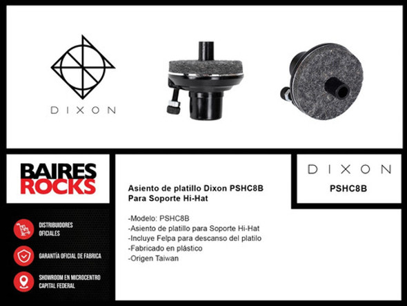 Asiento Base De Platillo Dixon Pshc8b Soporte Hi-hat Cuot 1