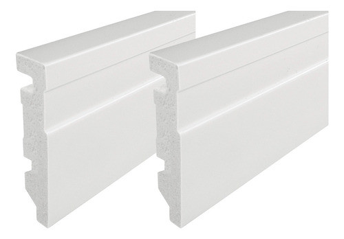 Rodapé Poliestireno Frisado B 7cm + Bucha + Parafuso 21b 0