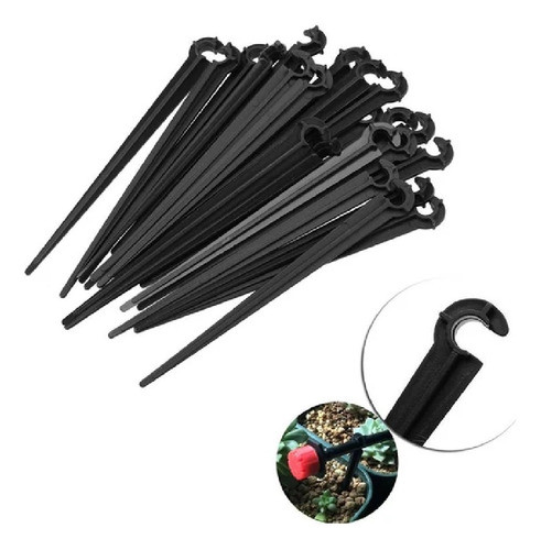 Estaca Sostenedora Microtubo 4 Mm Riego Pack X 25 Un * 0