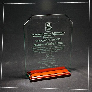 Trofeos - Placas De Acrílico Cristal Para Reconocimientos 1