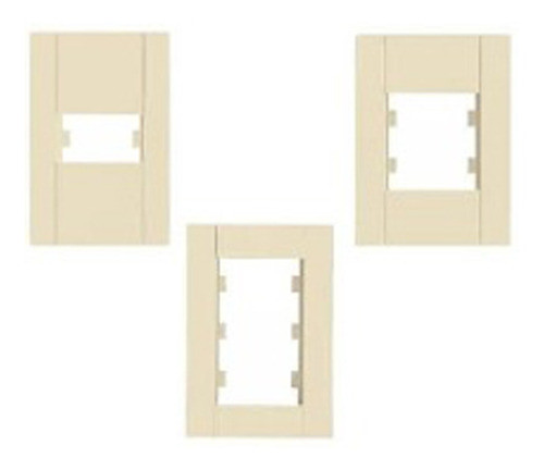 Plaqueta Ave Conatel Color Bege De 1 , 2 Y 3 Modulos 0