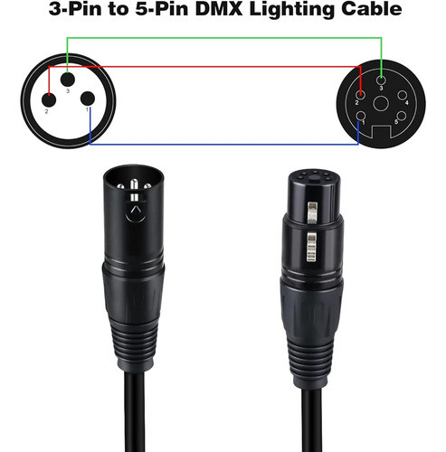 ~? Hosongin 3-pin Xlr Macho A 5-pin Xlr Hembra Dmx Cable Ada 1