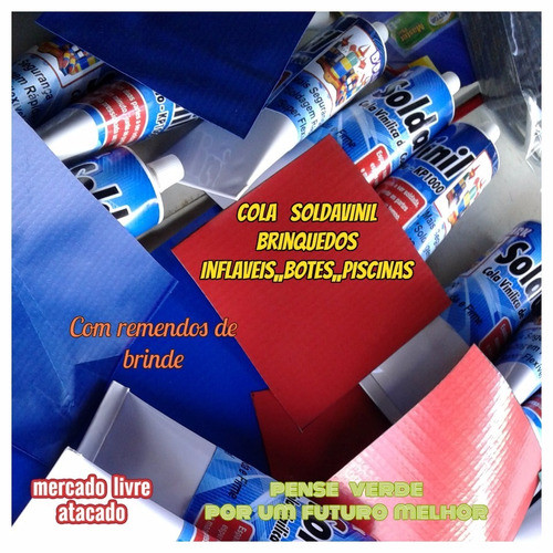 Cola P/brinquedos Inflavéis 300 Ml+3 Lona Kp1000 30x30+brind 1
