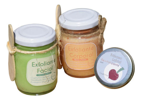 Combo Exfoliante Facial+exfoliante Corporal+bálsamo Labial 0