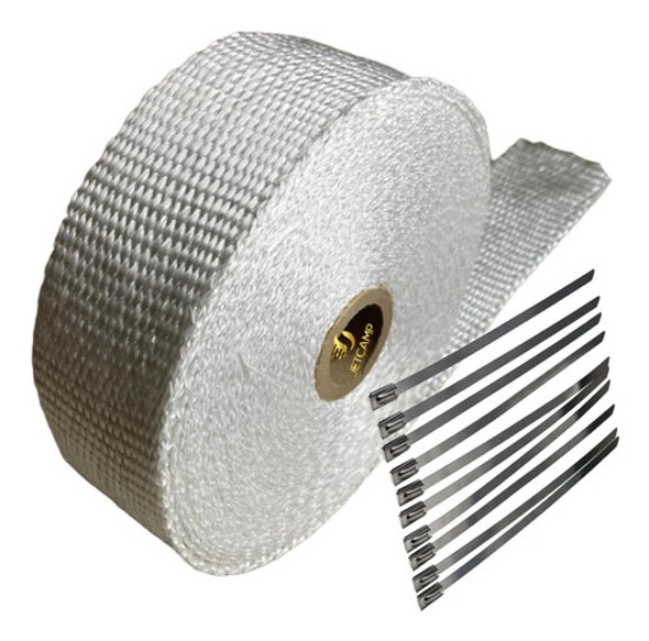 Manta Térmica Termotape Branca Escapamento 20 Metros 12 Zip 0