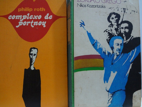 2 Livros Complexo Do Portnoy Philip Roth + Zorba O Grego 0
