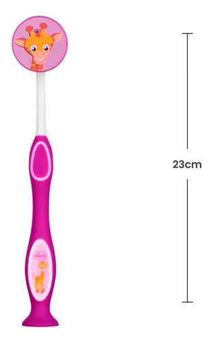 Escova De Dentes Rosa 3-6anos 2und Chicco 1