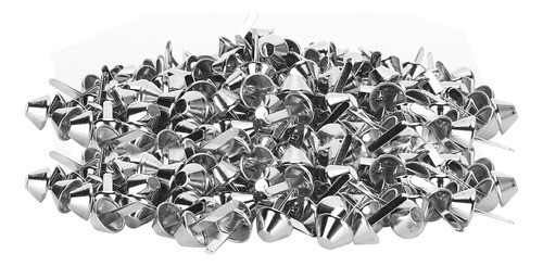 Bolsas De Bagagem De Couro Prateadas Diy Flat Feet Studs, 20 0