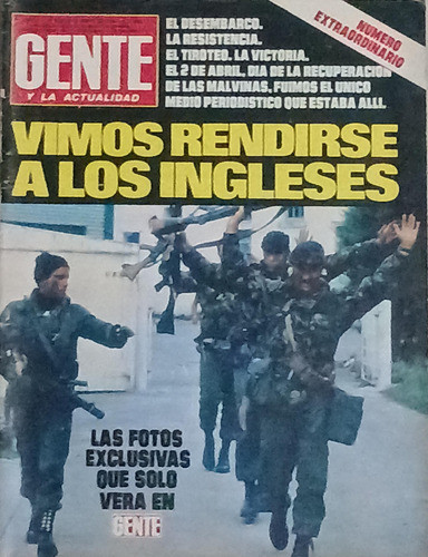 Revista Gente N° 872. Guerra Malvinas. Año 1982. 0