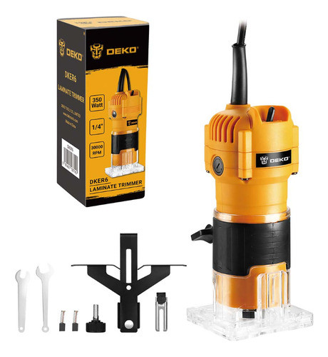 Router Fresadora Deko De Mano6mm 350w Dker6 Kirkor 0