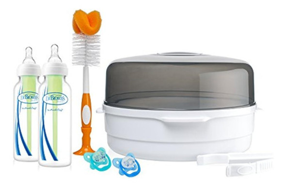 Dr Browns Juego De Regalo De Esterilizador De Vapor De Micro 0