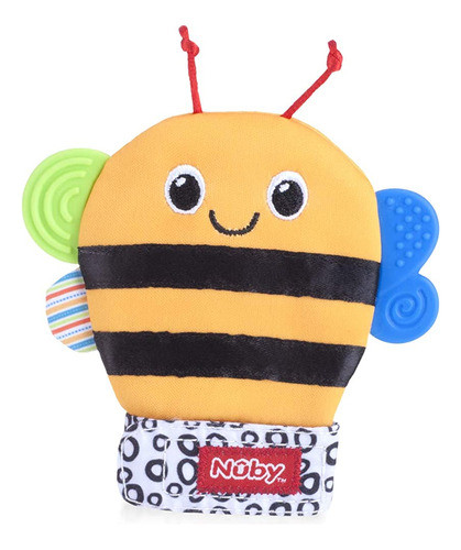 ~? Nuby Happy Handimals Manopla De Dentición, Abeja 0