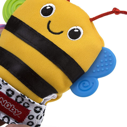 ~? Nuby Happy Handimals Manopla De Dentición, Abeja 1