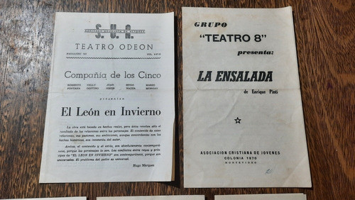 Lote 5 Programa Teatro Odeon Grupo 8 Stella Pinti China 70 S 1