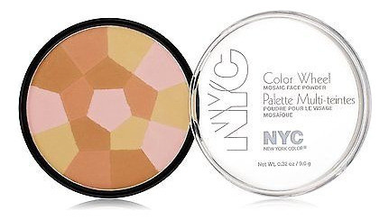 N.y.c. Nueva York Color Color Wheel Mosaic Polvo De La Cara 1
