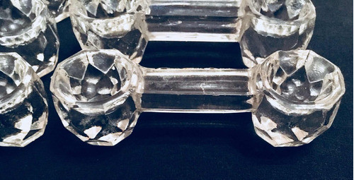 Posacubiertos Salero Pimentero Tallado Facetado Docena C04 1